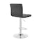 Armen Living Duval Adjustable Gray Faux Leather and Charcoal Swivel Barstool LCDUBACHRGR - alternate 8
